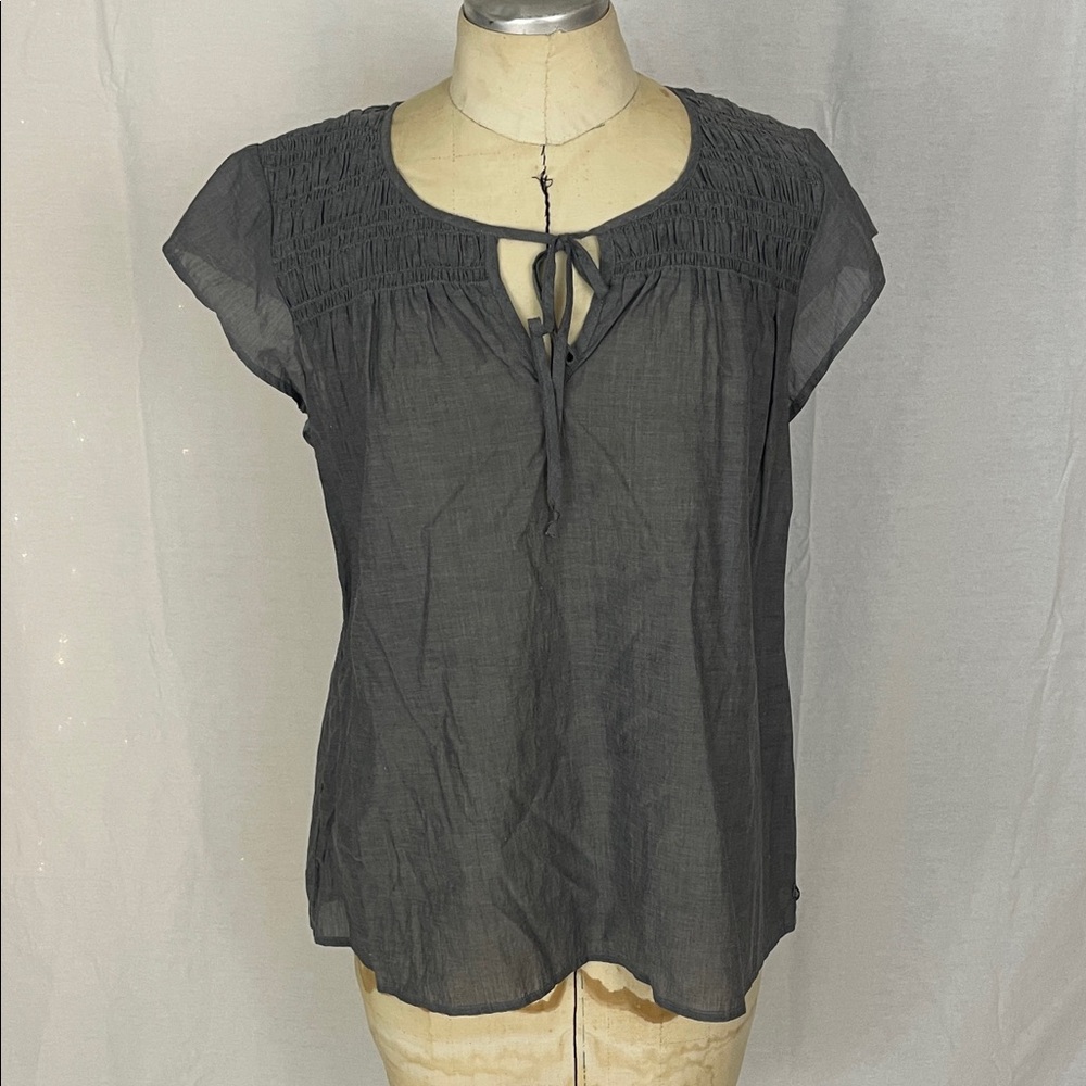 Sperry Women's Gray Cap Sleeve Top Size Small